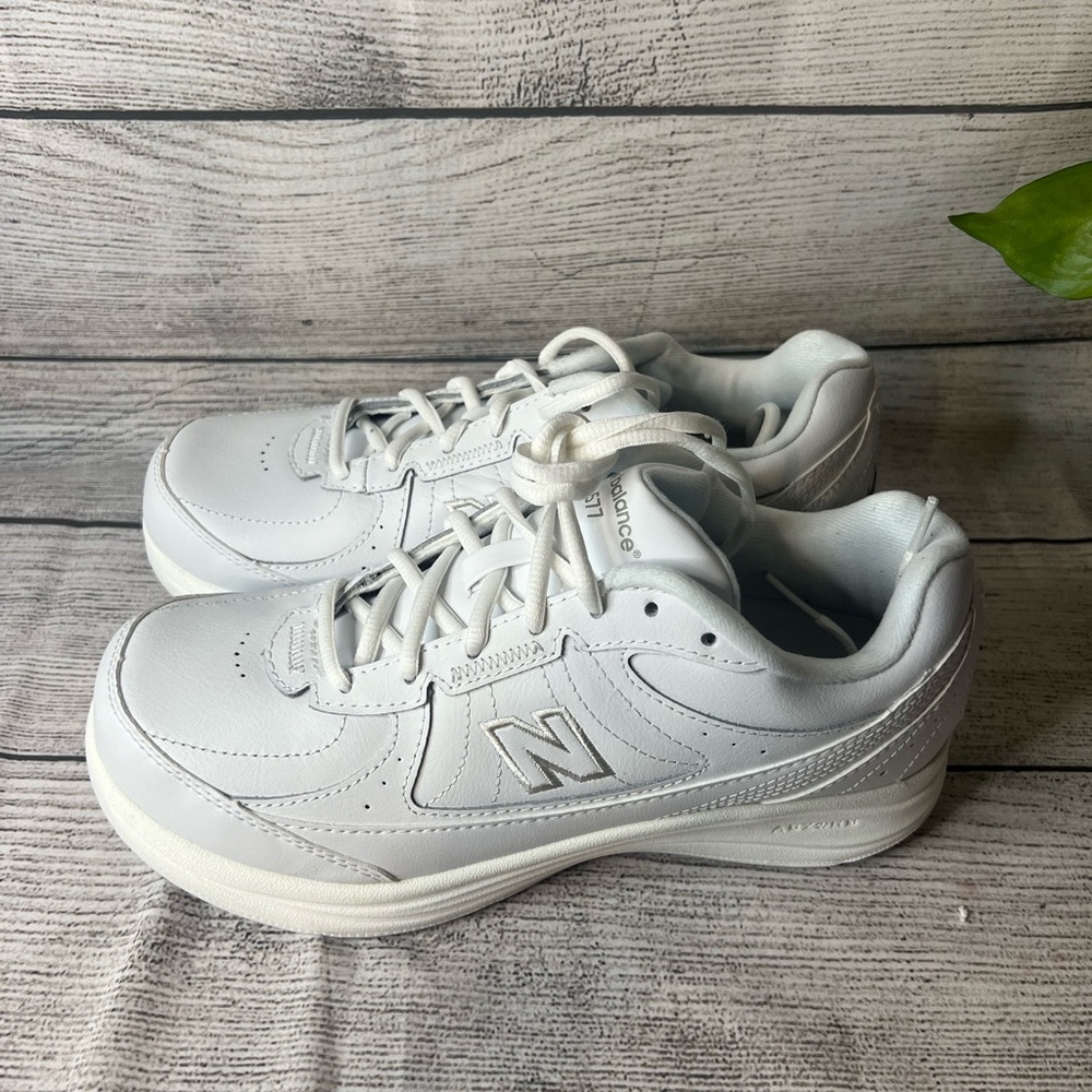 New Balance White Athletic Shoes